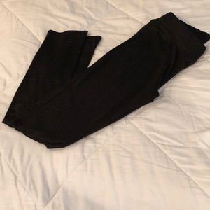 Black pants w/ faint gold metallic design